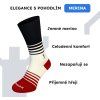 Merino ponožky NORTHMAN Trojan2 4-pack barevný mix (Velikost 42-44)