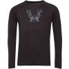 Pánské merino blend triko s dlouhým rukávem KLIMATEX Fafnir černá (Velikost XL)