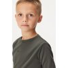 Dětské termo triko UNUO s dlouhým rukávem Comfort, Khaki (Velikost 86/92, Věk 18-24 měsíců)
