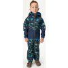 Dětské softshellové kalhoty UNUO s fleecem Basic, Navy, Dino (Velikost 98/104, Věk 2-4 roky)