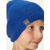 Dětská čepice UNUO pletená Warm, Sytě modrá (Velikost S (45 - 48 cm), Věk 1-3 roky)
