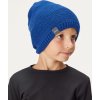 Dětská čepice UNUO pletená Warm, Sytě modrá (Velikost S (45 - 48 cm), Věk 1-3 roky)