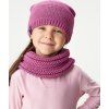 Dětská čepice UNUO pletená Warm, Růžová (Velikost S (45 - 48 cm), Věk 1-3 roky)