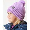 Dětská čepice UNUO pletená Bobble, Lila (Velikost S (45 - 48 cm), Věk 1-3 roky)