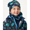 Dětská čepice fleecová UNUO Basic, Navy, Dino (Velikost S (45 - 48 cm), Věk 1-3 roky)