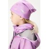 Dětská čepice fleecová UNUO Basic, Lila, Bonbony (Velikost S (45 - 48 cm), Věk 1-3 roky)