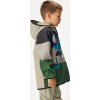 Dětská softshellová bunda UNUO s fleecem Basic, Černá, Sopka (Velikost 98/104, Věk 2-4 roky)