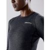 Dámský merino set CRAFT Core Wool černá žíhaná (Velikost XS)